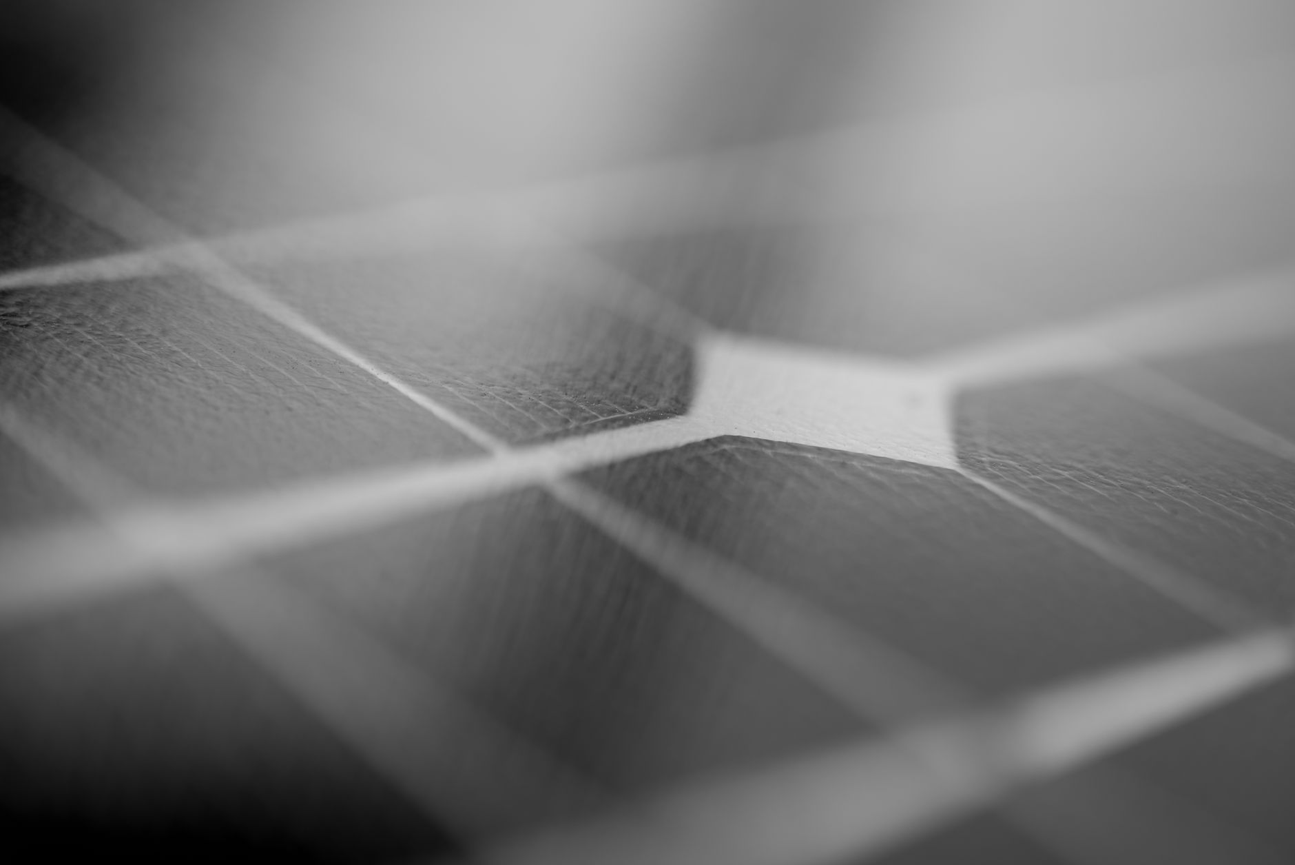 Close-up of textured glass surface on a residential solar panel